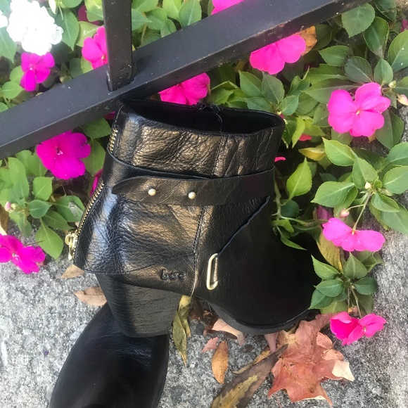 NEW NWT b.o.c Born Concept Leather Ankle Boots. Black. 7M - Picture 4 of 7